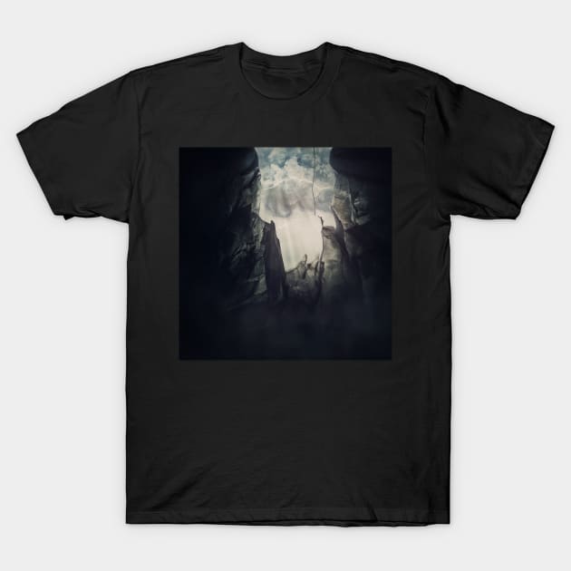 escape from chasm T-Shirt by psychoshadow